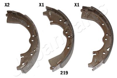 GF219AF JAPANPARTS Комплект тормозных колодок