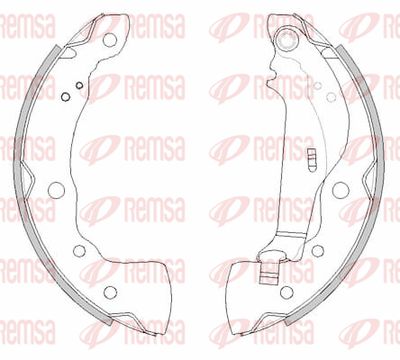 448500 REMSA Комплект тормозных колодок