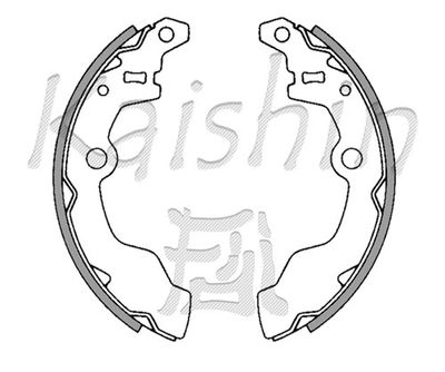 K7728 KAISHIN Комплект тормозных колодок