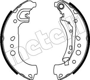 530718 METELLI Комплект тормозных колодок
