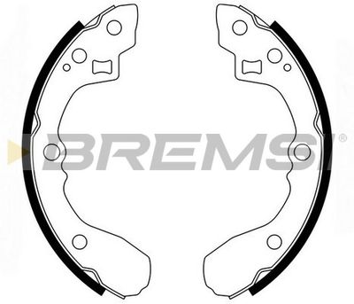 GF0761 BREMSI Комплект тормозных колодок