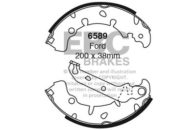 6589 EBC Brakes Комплект тормозных колодок