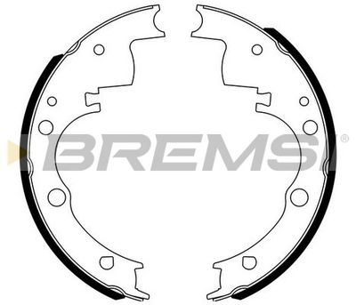 GF01651010 BREMSI Комплект тормозных колодок