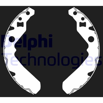 LS2015 DELPHI Комплект тормозных колодок