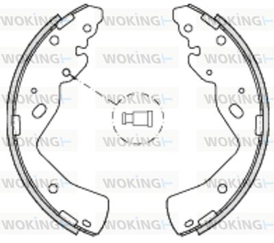Z423200 WOKING Комплект тормозных колодок