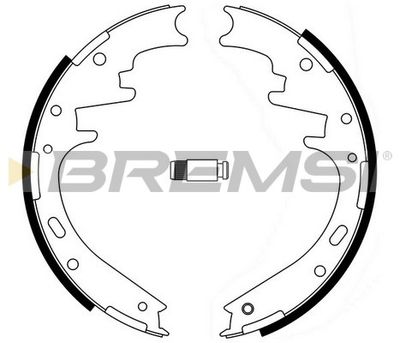 GF4723 BREMSI Комплект тормозных колодок