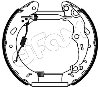151555 CIFAM Комплект тормозных колодок