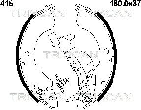 810042416 TRISCAN Комплект тормозных колодок