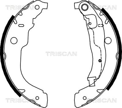 810028053 TRISCAN Комплект тормозных колодок