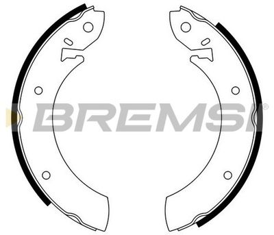 GF0206 BREMSI Комплект тормозных колодок