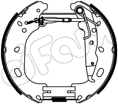 151333 CIFAM Комплект тормозных колодок