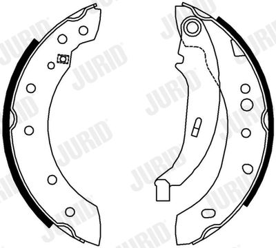 362531J JURID Комплект тормозных колодок