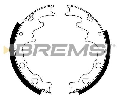 GF4569 BREMSI Комплект тормозных колодок