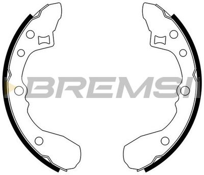 GF0773 BREMSI Комплект тормозных колодок