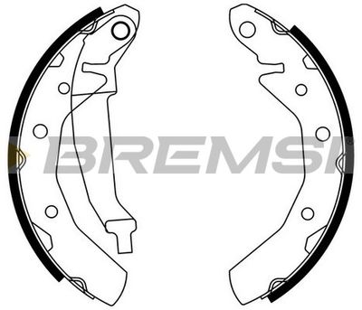 GF0630 BREMSI Комплект тормозных колодок