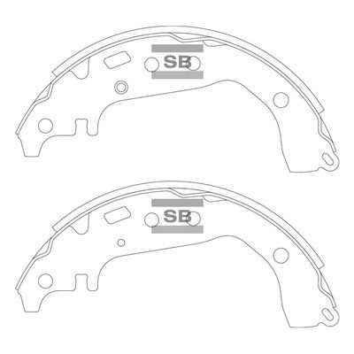 SA219 Hi-Q Комплект тормозных колодок