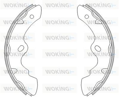 Z448400 WOKING Комплект тормозных колодок