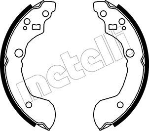 530286 METELLI Комплект тормозных колодок