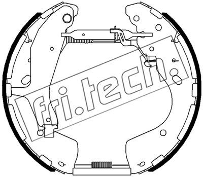 16521 fri.tech. Комплект тормозных колодок