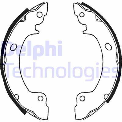 LS1514 DELPHI Комплект тормозных колодок