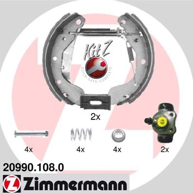 209901080 ZIMMERMANN Комплект тормозных колодок