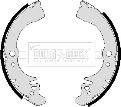 BBS6241 BORG & BECK Комплект тормозных колодок