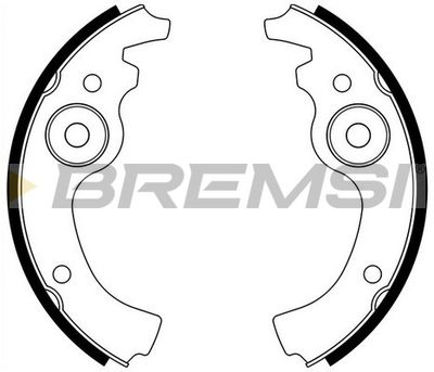 GF0141 BREMSI Комплект тормозных колодок