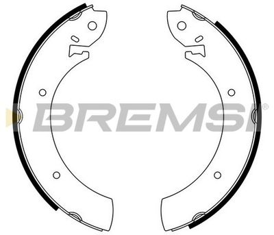 GF0207 BREMSI Комплект тормозных колодок