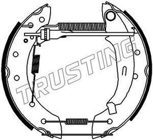 6177 TRUSTING Комплект тормозных колодок