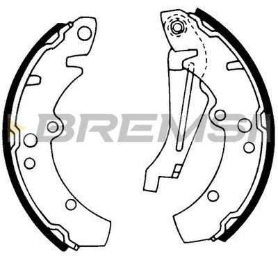 GF0014 BREMSI Комплект тормозных колодок