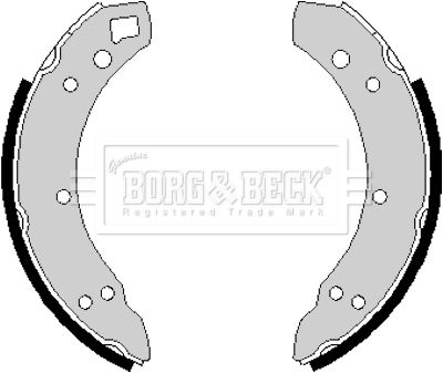 BBS6137 BORG & BECK Комплект тормозных колодок