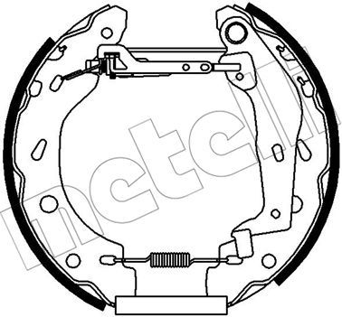 510438 METELLI Комплект тормозных колодок