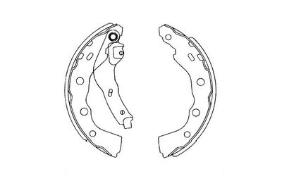 KBS6415 KAVO PARTS Комплект тормозных колодок