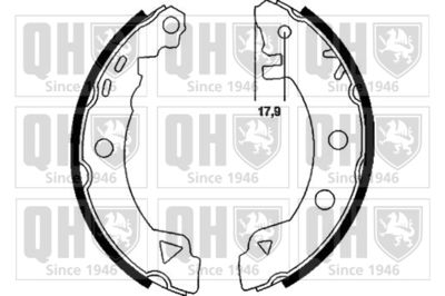 BS809 QUINTON HAZELL Комплект тормозных колодок