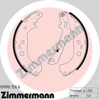109901566 ZIMMERMANN Комплект тормозных колодок