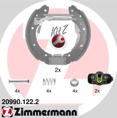 209901222 ZIMMERMANN Комплект тормозных колодок