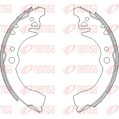 437400 REMSA Комплект тормозных колодок