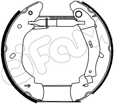 151272 CIFAM Комплект тормозных колодок