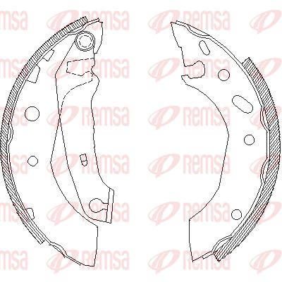 450701 REMSA Комплект тормозных колодок