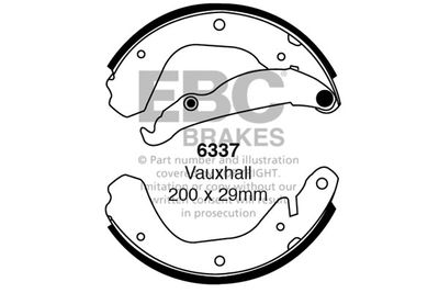 6337 EBC Brakes Комплект тормозных колодок