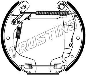 6231 TRUSTING Комплект тормозных колодок