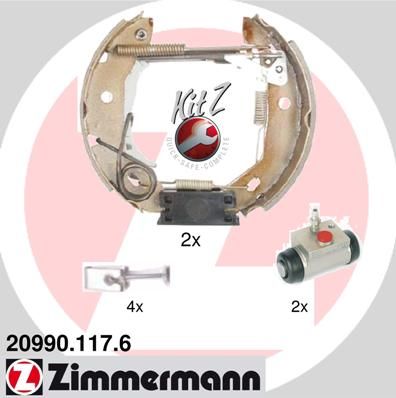 209901176 ZIMMERMANN Комплект тормозных колодок