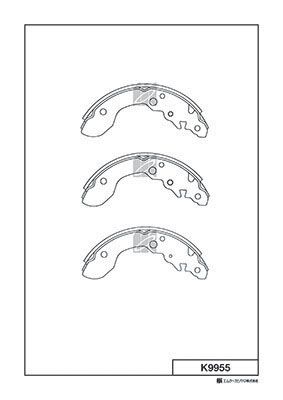 K9955 MK Kashiyama Комплект тормозных колодок