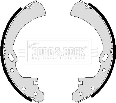 BBS6022 BORG & BECK Комплект тормозных колодок