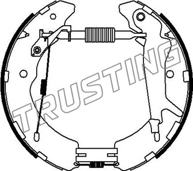 6528 TRUSTING Комплект тормозных колодок