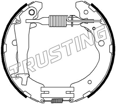 6518 TRUSTING Комплект тормозных колодок