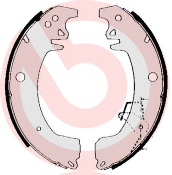 S68537 BREMBO Комплект тормозных колодок