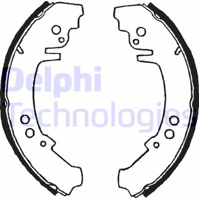 LS1400 DELPHI Комплект тормозных колодок