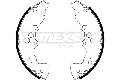TX2295 TOMEX Brakes Комплект тормозных колодок