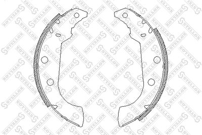 146101SX STELLOX Комплект тормозных колодок